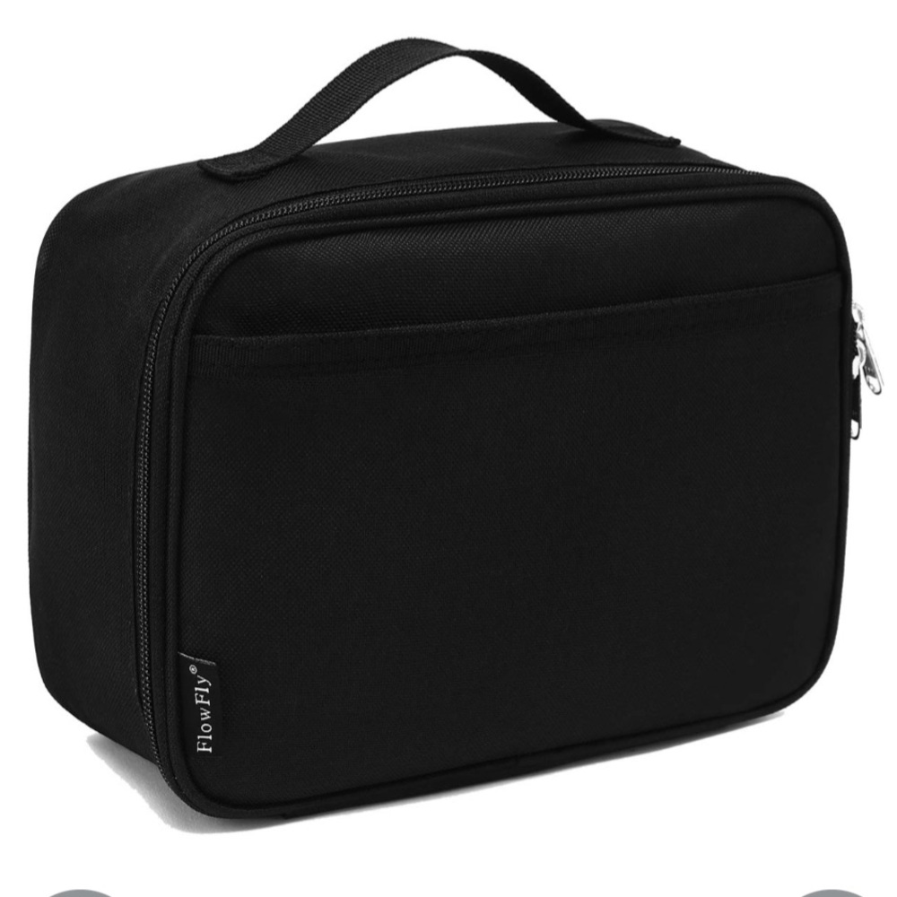 FlowFly Lunch Bag Solid Black Insulated
